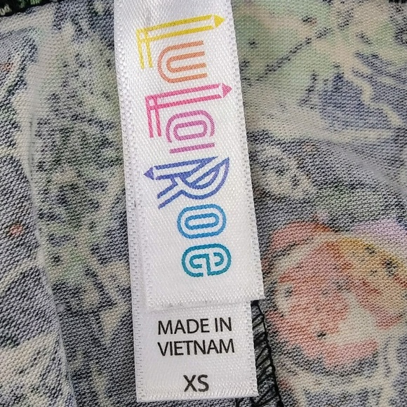 New Without Tags LuLaRoe Women's Short Sleeve Graphic Top X-Small - Picture 6 of 6